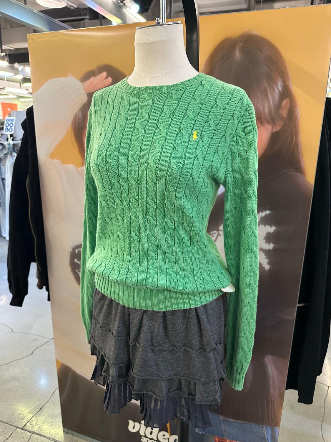 POLO 폴로 그린 케이블니트💯 상품이미지1