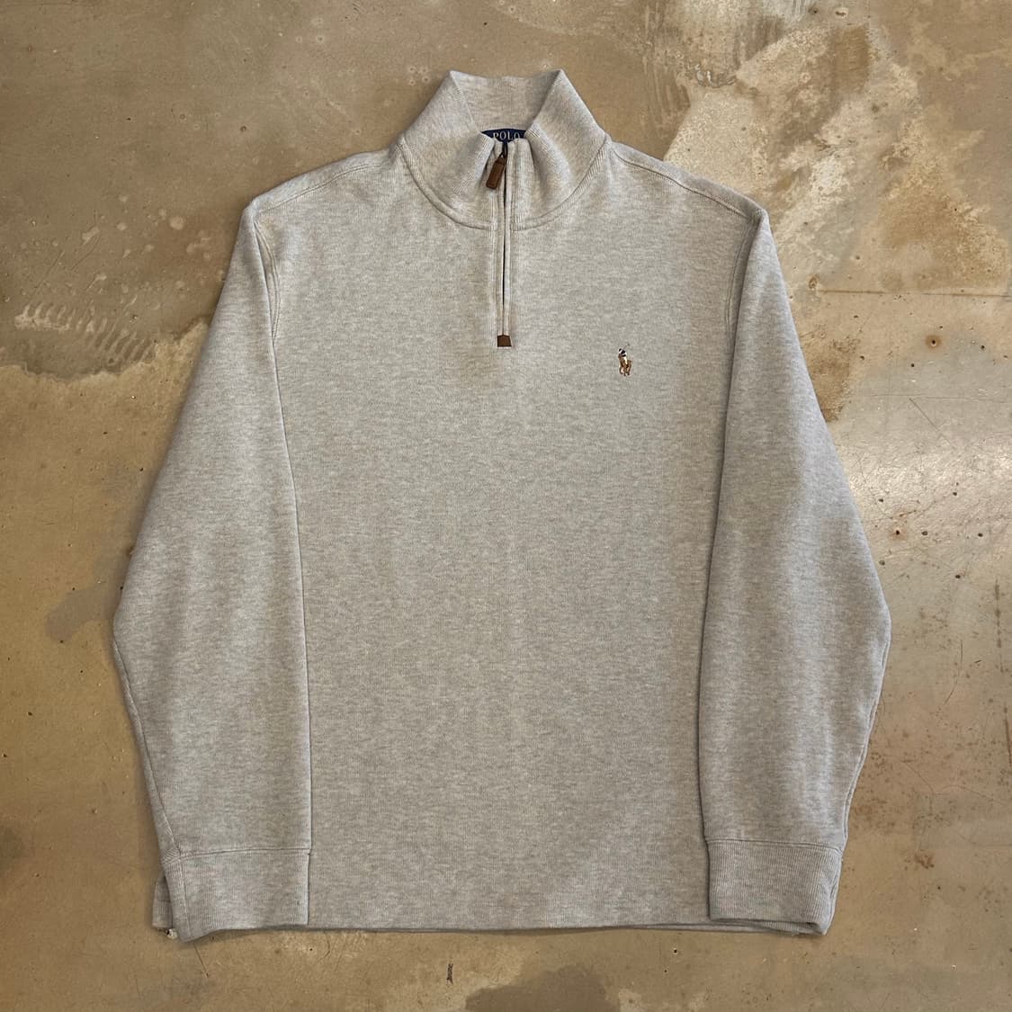 L 폴로랄프로렌 오트밀 반집업 니트 상품이미지2