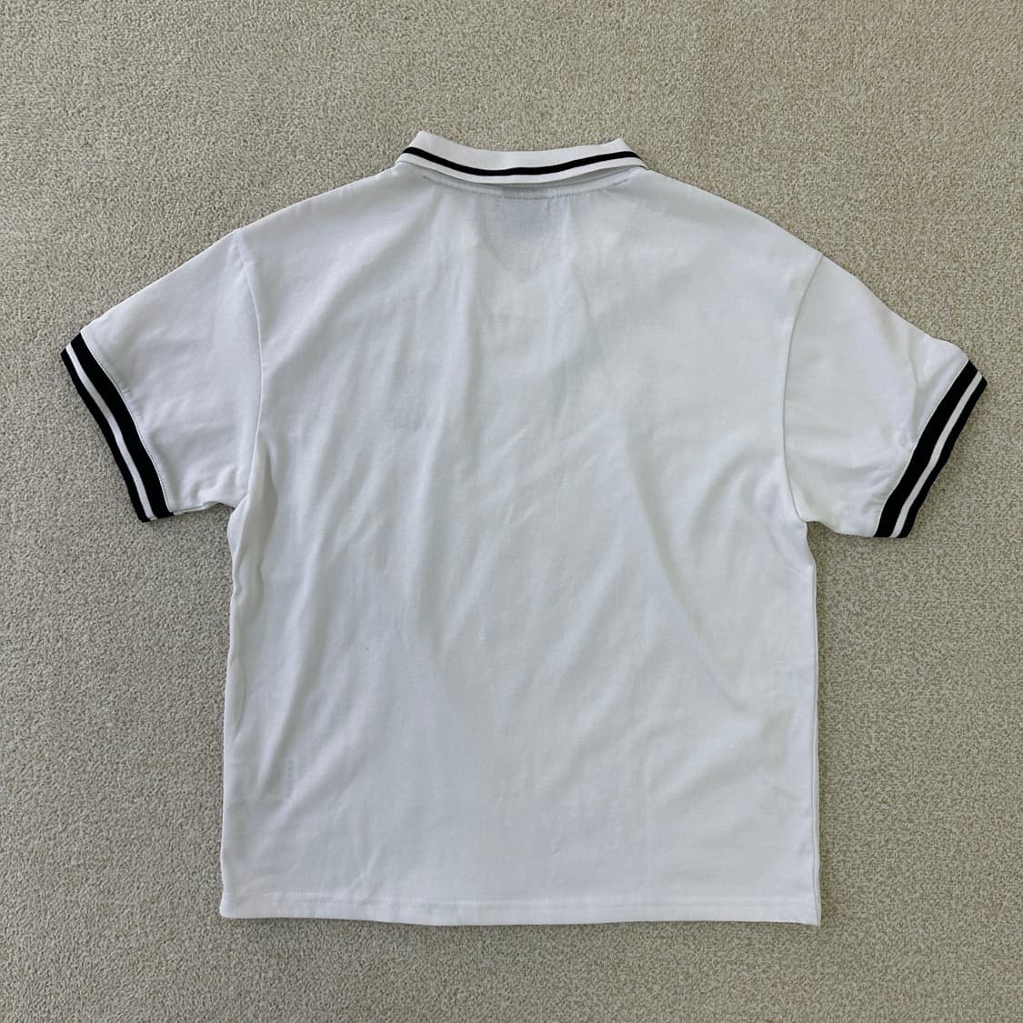 150 예일 키즈 카라 화이트 반팔 0320D 상품이미지4