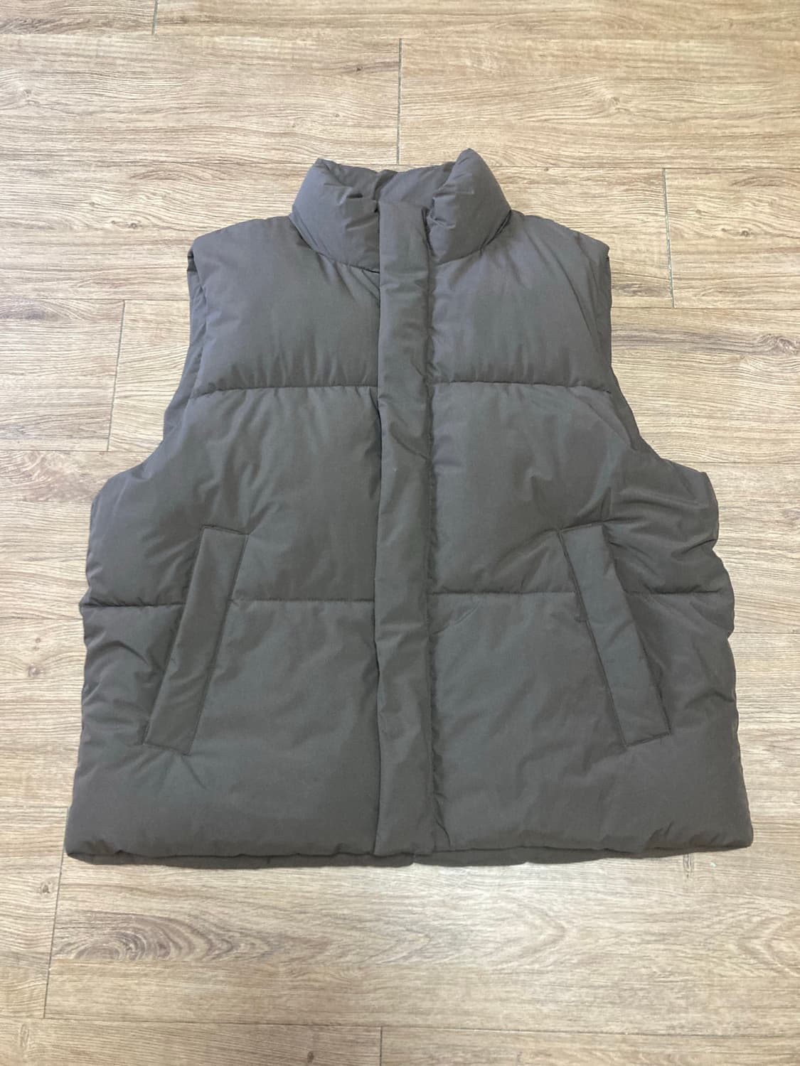 [2XL/XXL] 무신사 스탠다드 푸퍼 패딩 베스트 조끼 / 브라운 상품이미지5