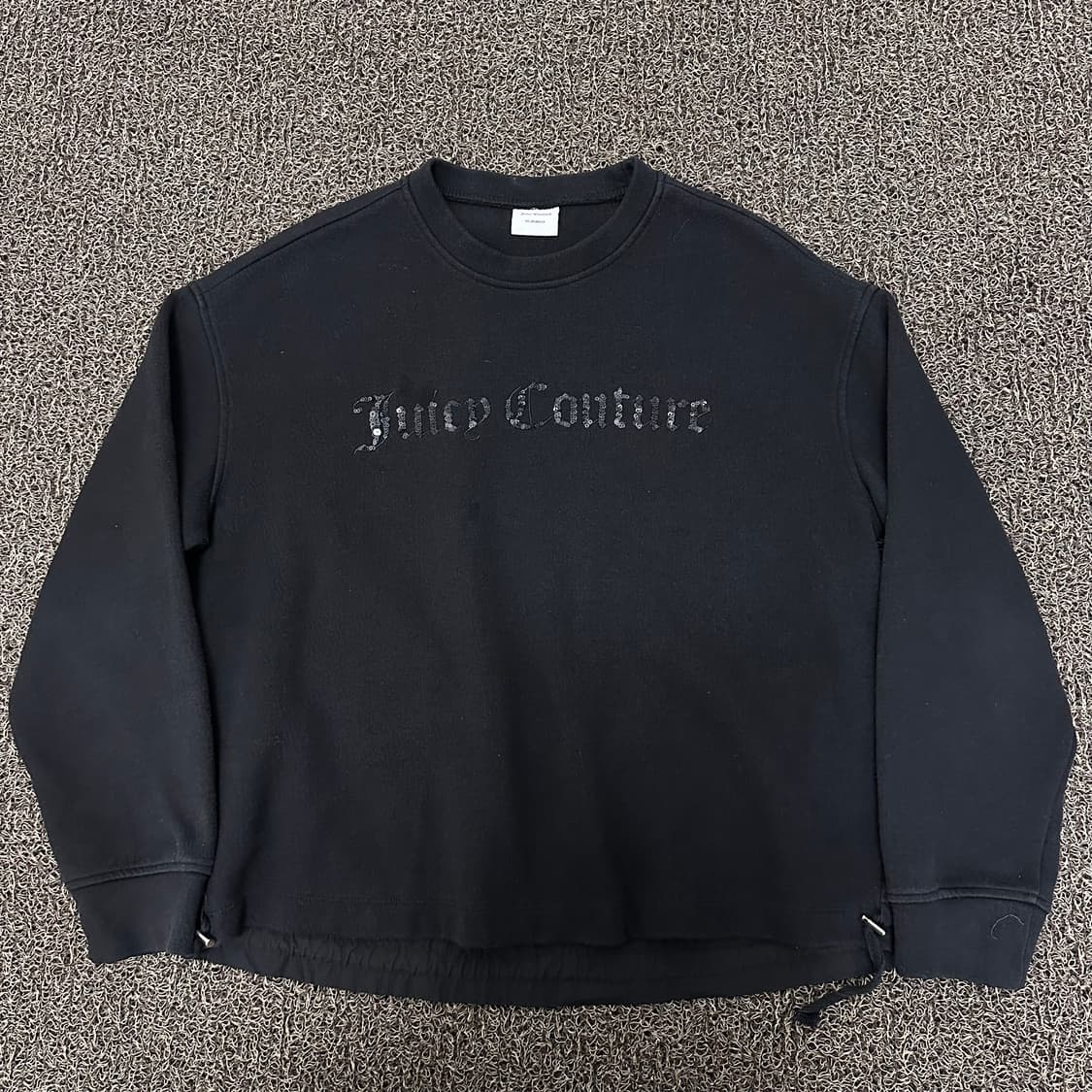 쥬시꾸뛰르 여성 맨투맨 블랙 상품이미지1