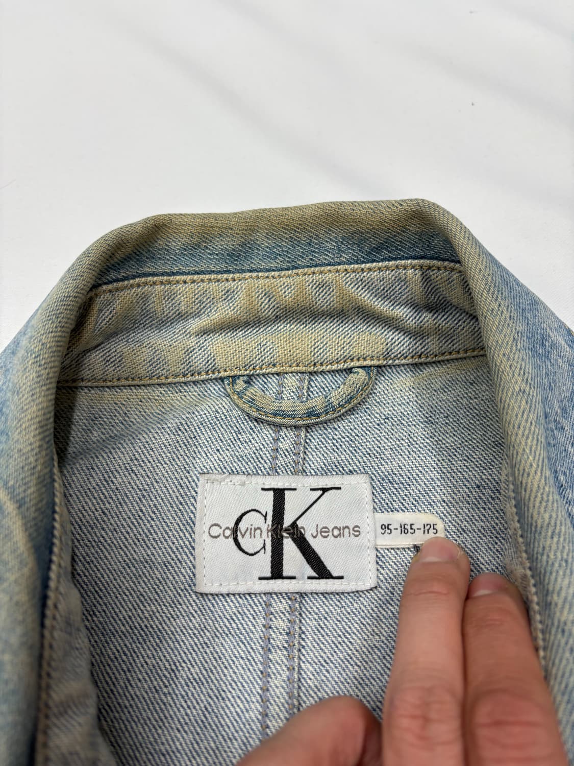 90s CK 캘빈클라인 데님 트러커 워크자켓 상품이미지8
