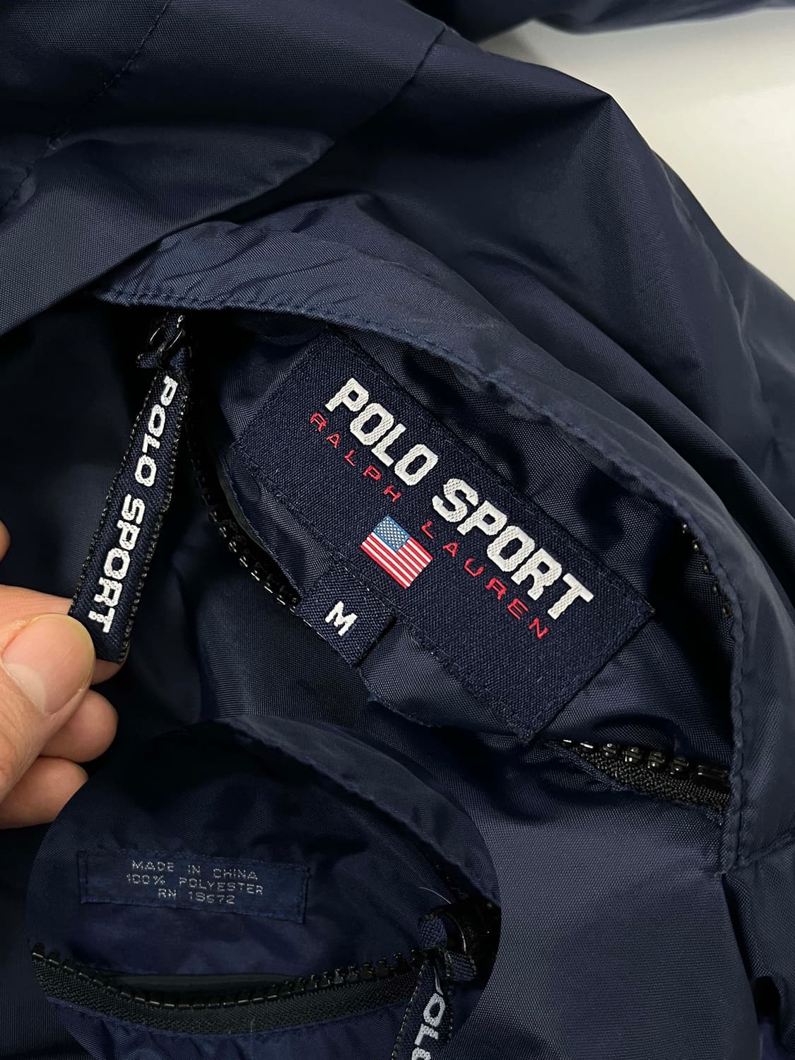 90's 폴로 스포츠 리버서블 퍼플 썬페이딩 다운푸퍼 패딩 자켓 상품이미지8