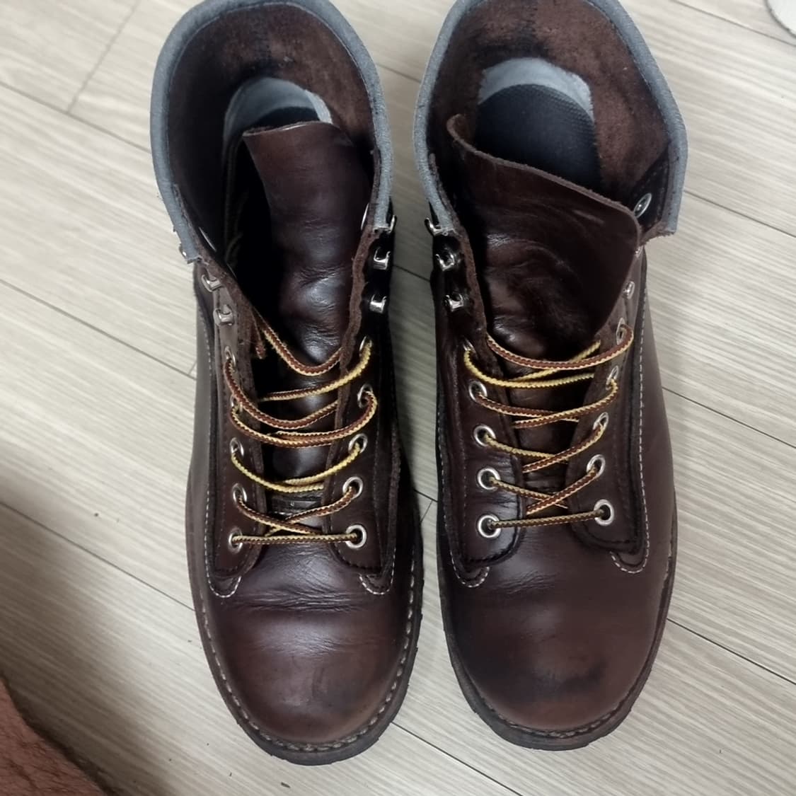 호킨스 브라운 레더 워크 몽키 부츠(260-265) 상품이미지2