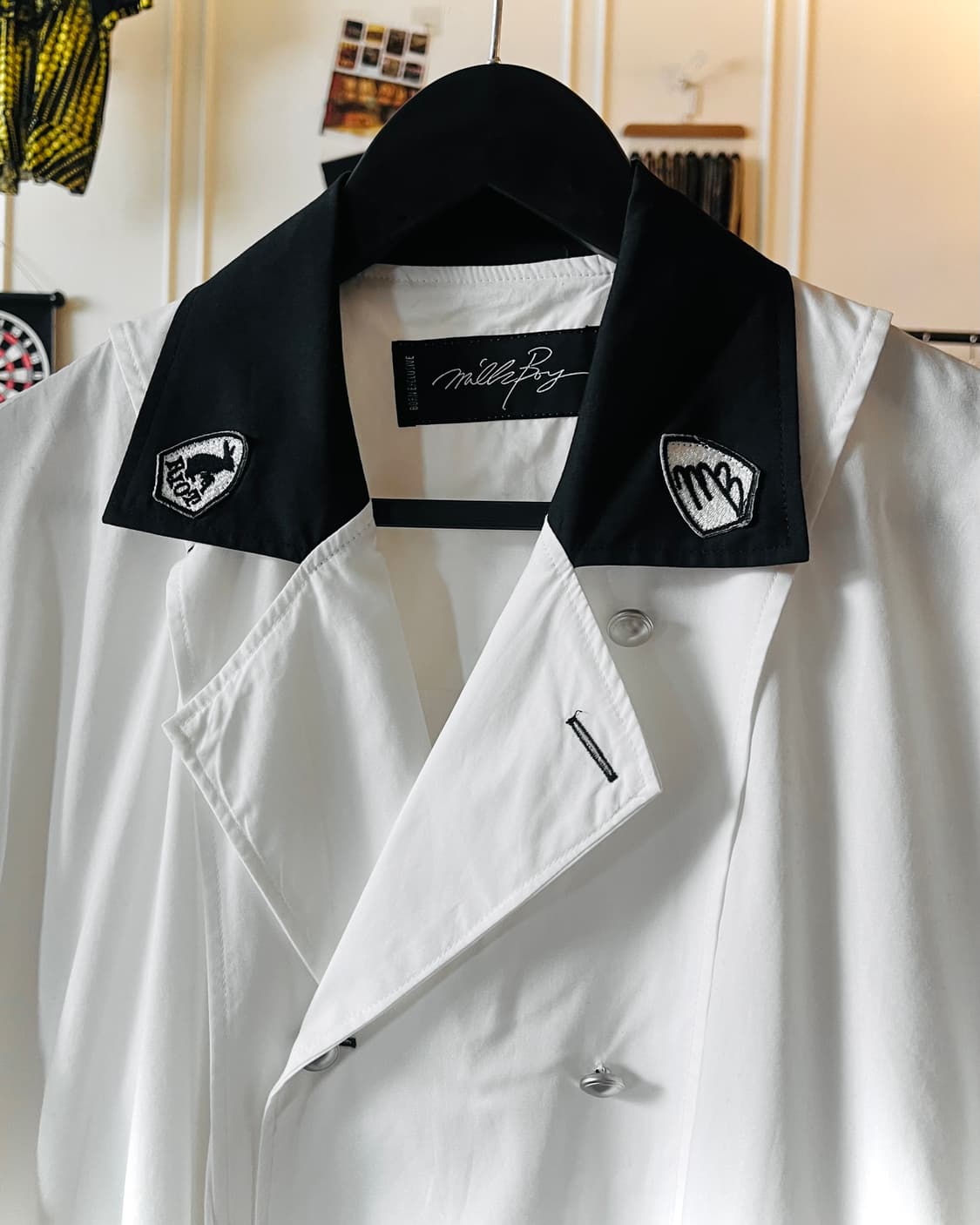 90s MILKBOY Double Button Marine Shirt 상품이미지3