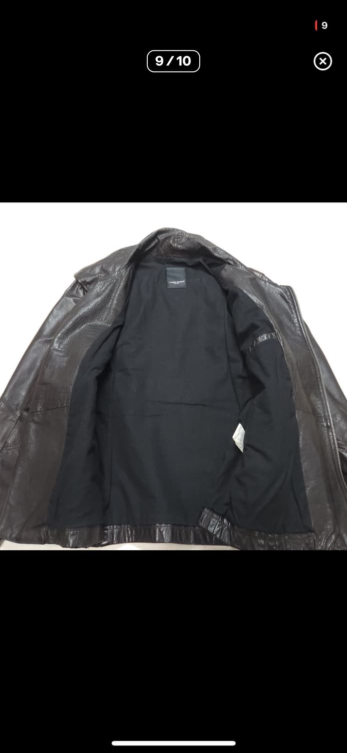 코데즈컴바인 하이넥 레더자켓 상품이미지9