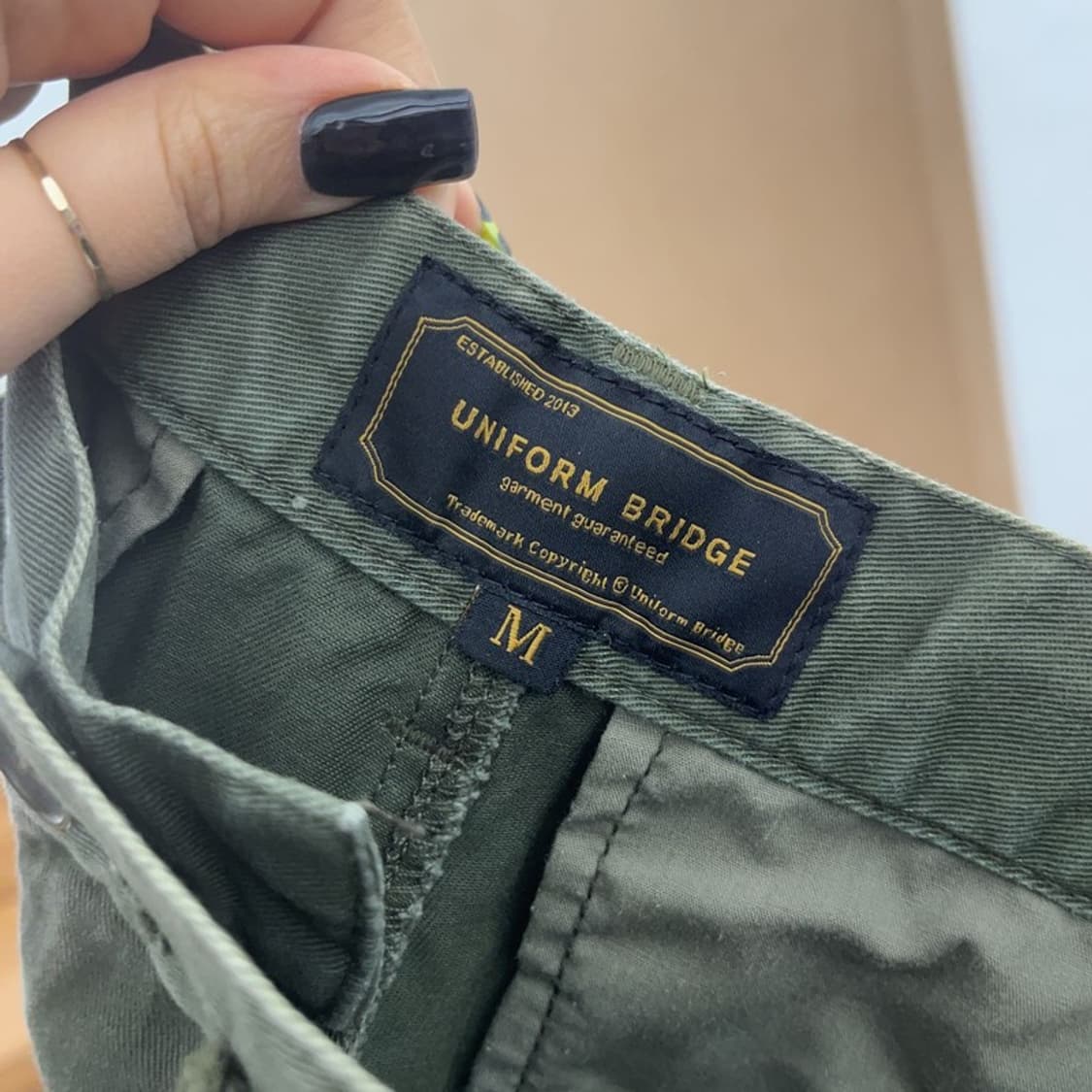 유니폼브릿지 빈티지 말차카키 카고팬츠 M C07428 상품이미지5