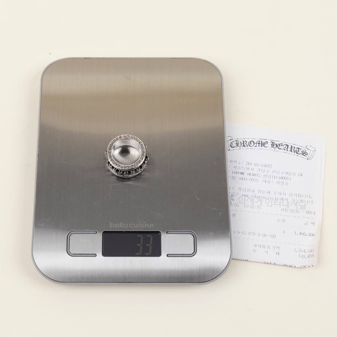 크롬하츠 크로스 스피너링 US10 청담점 풀구성 상품이미지7