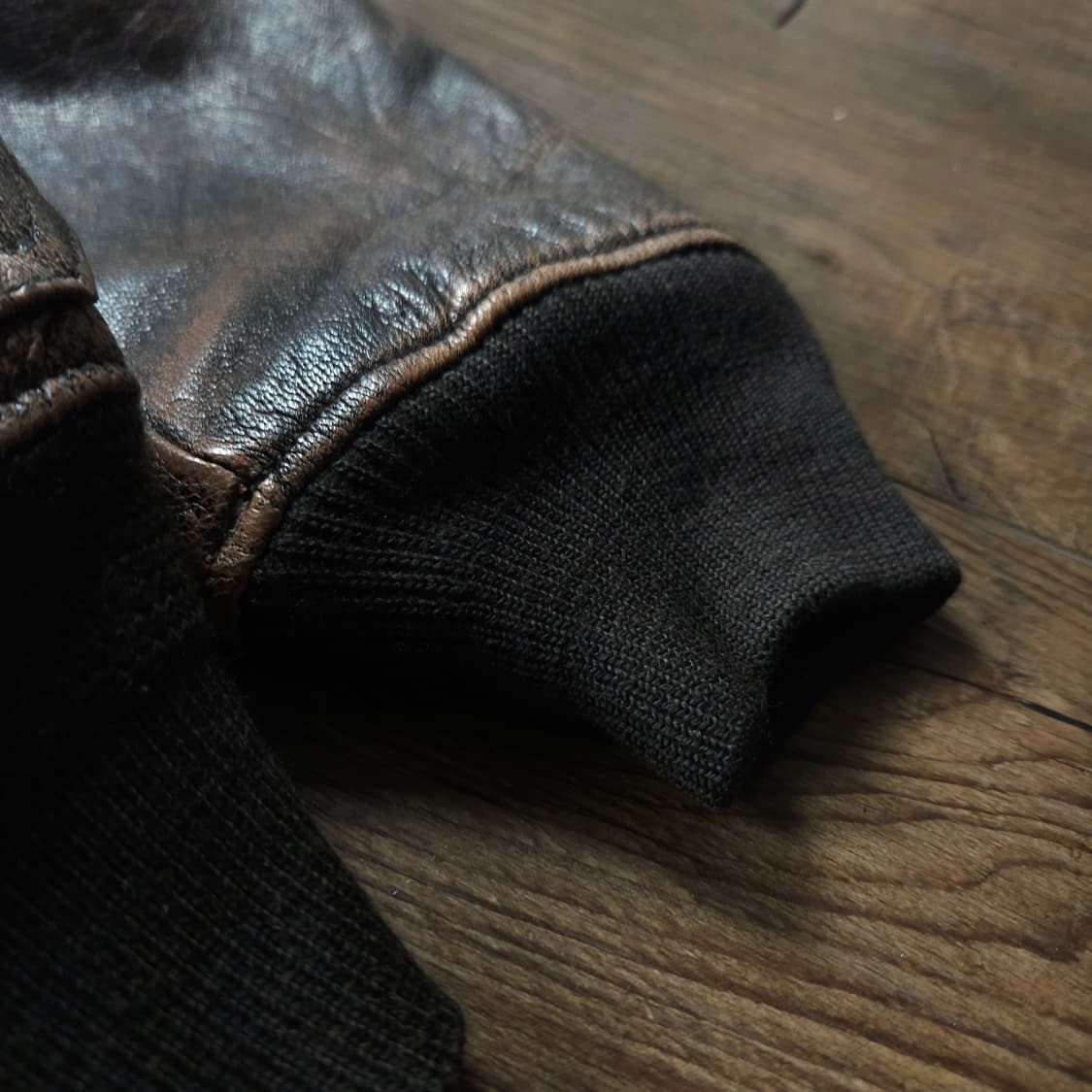 USA Navy 오리지날 램스킨 G-1 플라이트 레더 자켓 상품이미지3