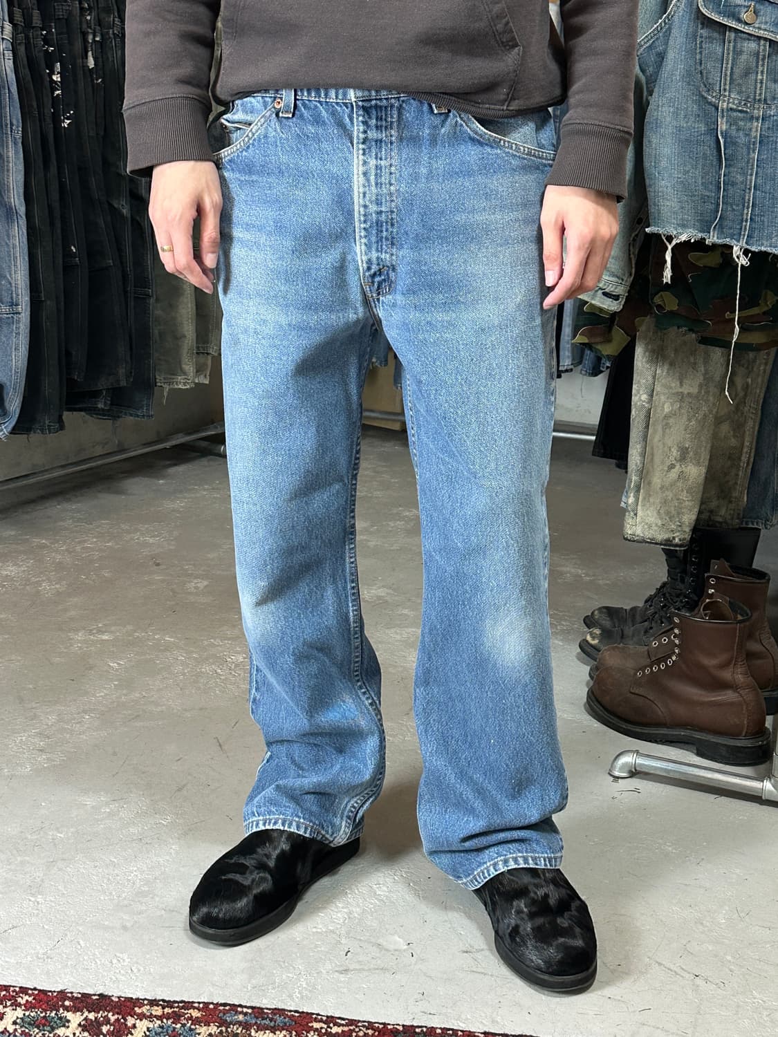 90's USA Made 빈티지 리바이스 517 오렌지탭 부츠컷 상품이미지1