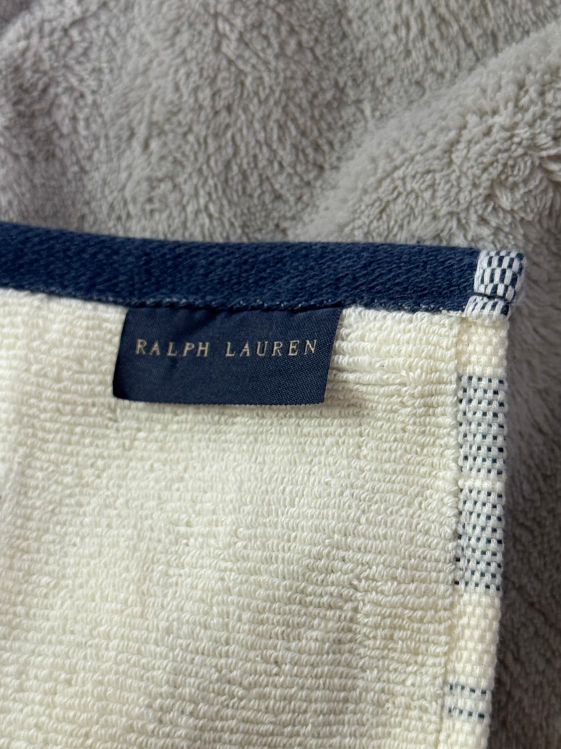 폴로 랄프로렌 네이비 체크 손수건 25 x 25 cm 상품이미지4