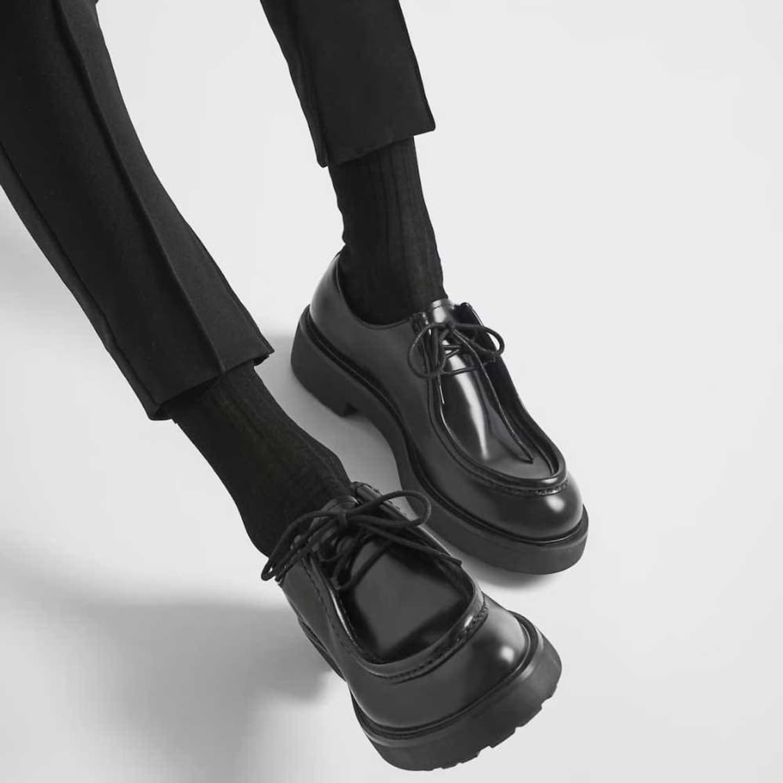 프라다 디아파종 브러쉬드 로퍼 calzature uomo 상품이미지2