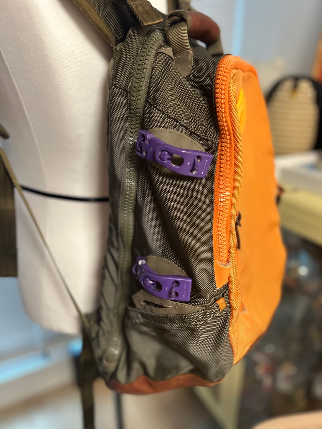 VISVIM 올드비즈빔 오렌지 멀티컬러 발리스틱 백팩 20L 상품이미지5