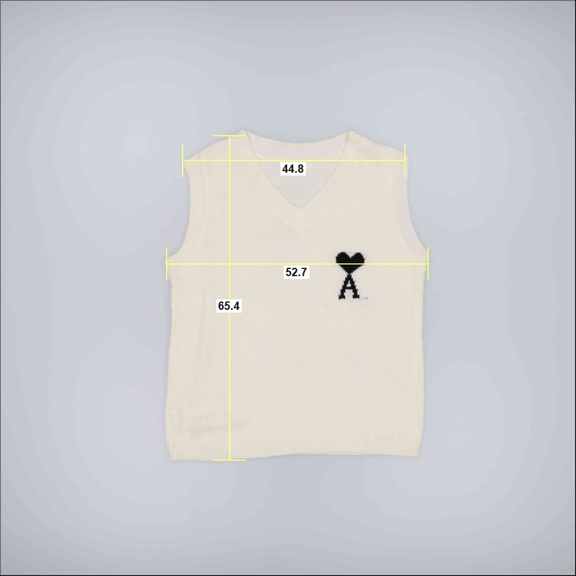 [44정도] 여성 하트로고 니트 조끼 1103HR2 상품이미지5