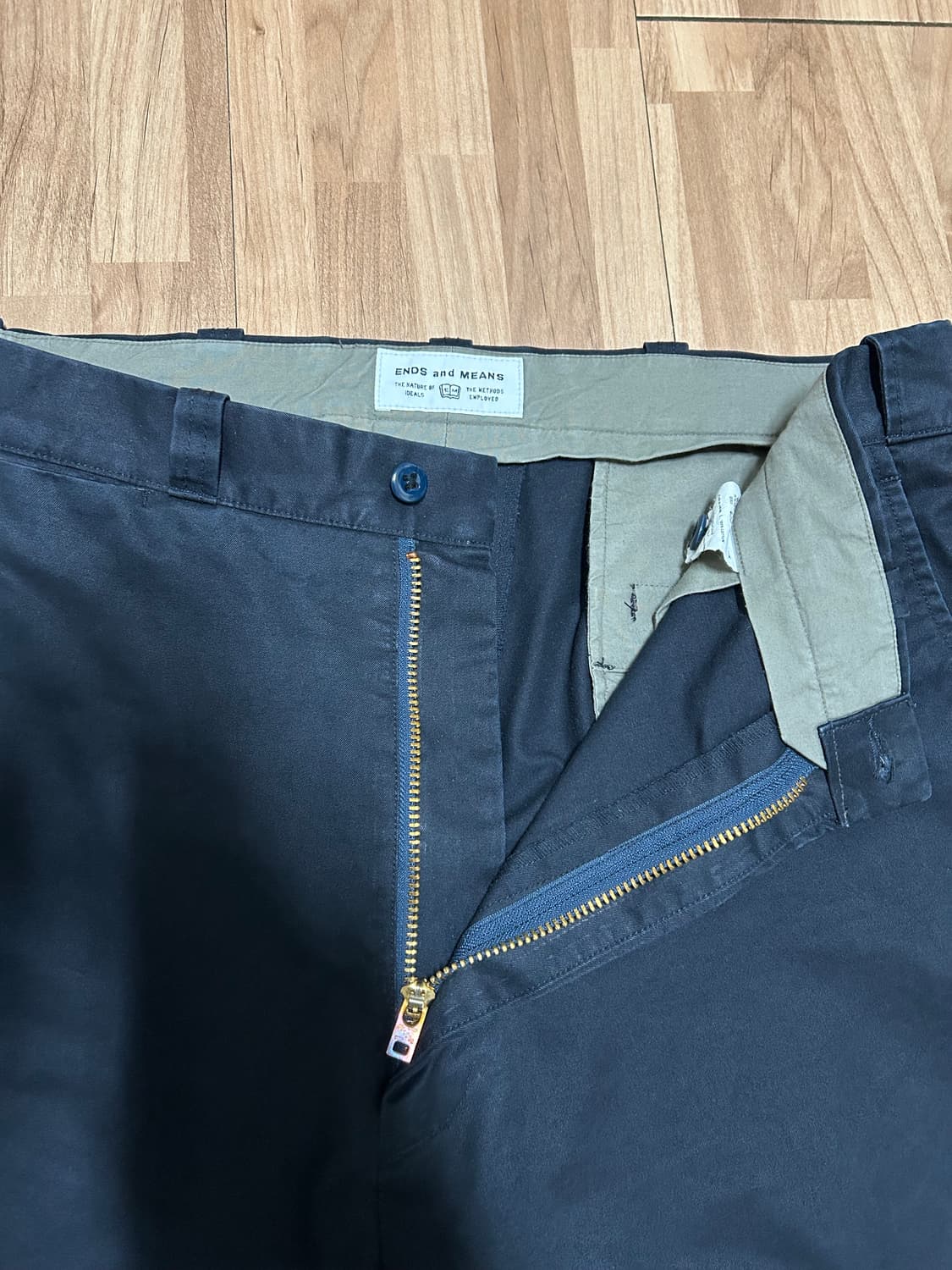 엔즈앤드민즈 워크 치노 팬츠 다크 네이비 라지 상품이미지4