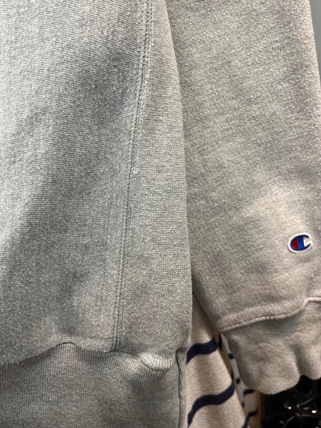 [105~110] 챔피온 리버스위브 블루택 후드티 그레이 XL 상품이미지2