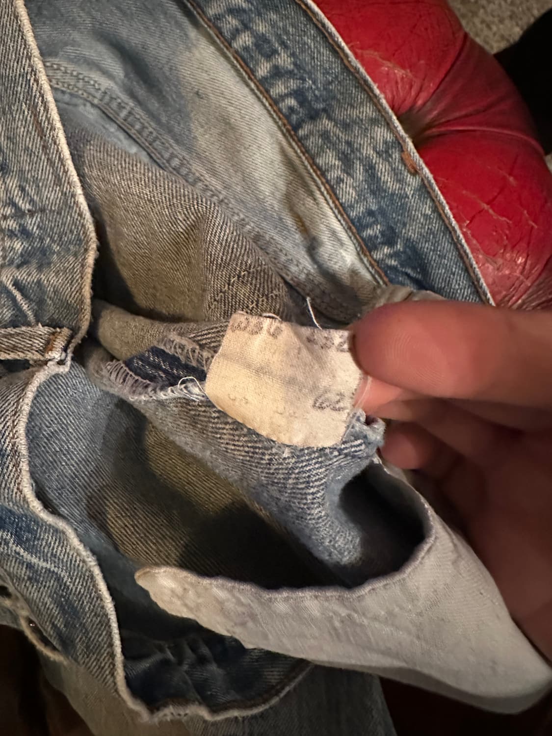 80s USA 빈티지 리바이스 501 데님 팬츠 상품이미지10