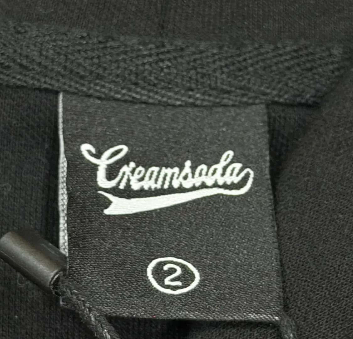 크림소다랩 아이스크림 후드티 블랙 2 상품이미지4