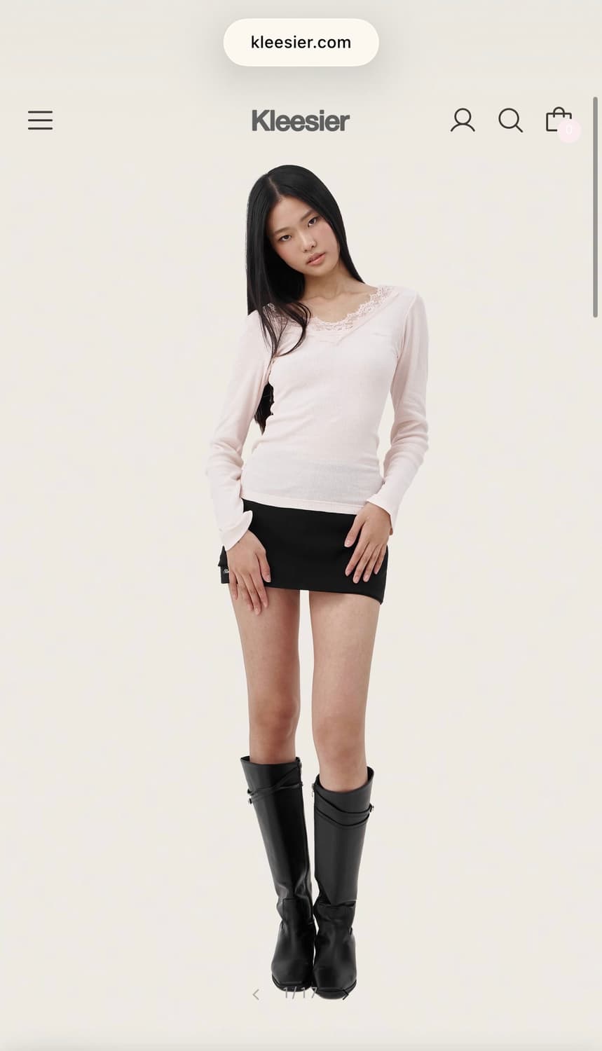클리시어 크림도넛 롱슬리브 핑크 상품이미지2