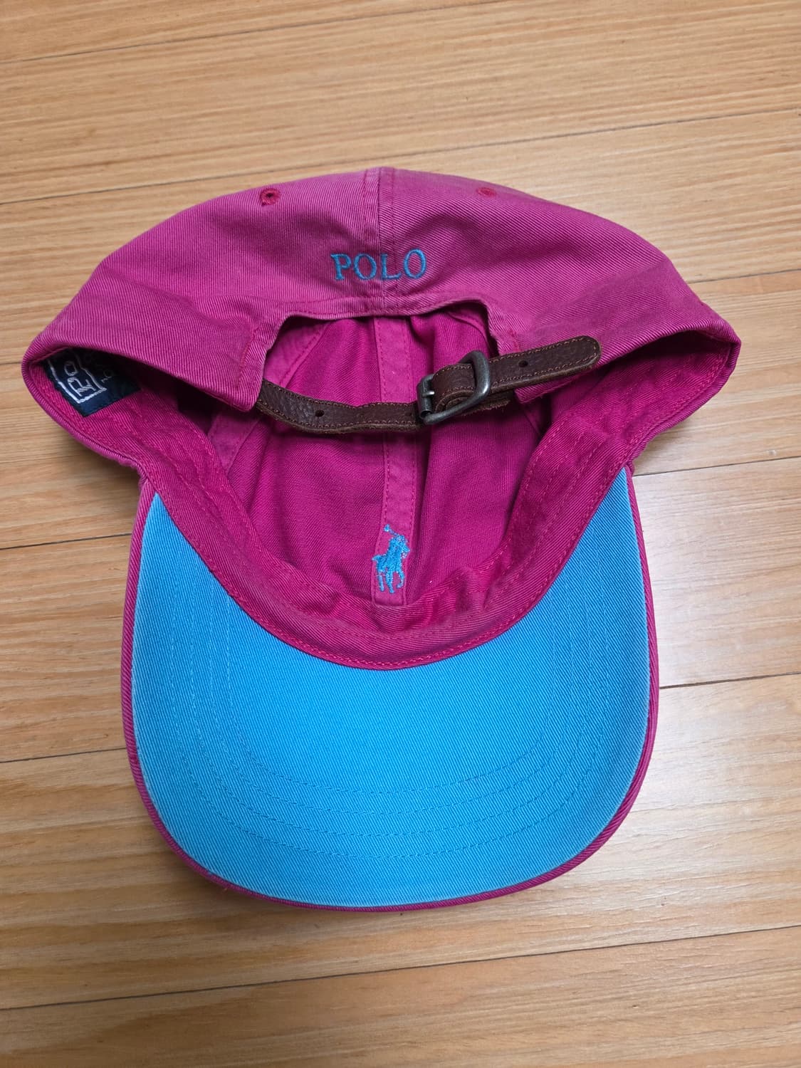 폴로 구형 치노 볼캡 핑크 상품이미지2