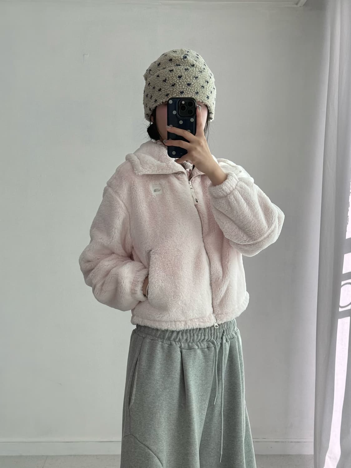 노스페이스 핑크 퍼 자켓 상품이미지3