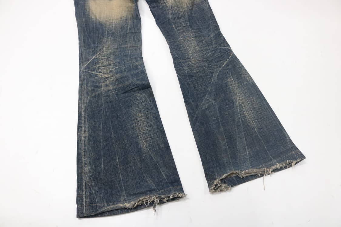 로리타진 빈티지 워싱 레드 지퍼 포인트 부츠컷 데님 (25) 상품이미지10