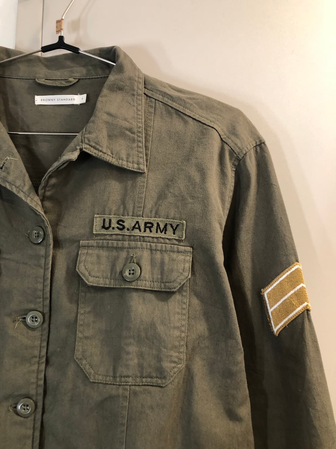 빈티지 아메리카 아미 셔츠 아메리카빈티지 ARMY 일본빈티지359  사이 상품이미지3