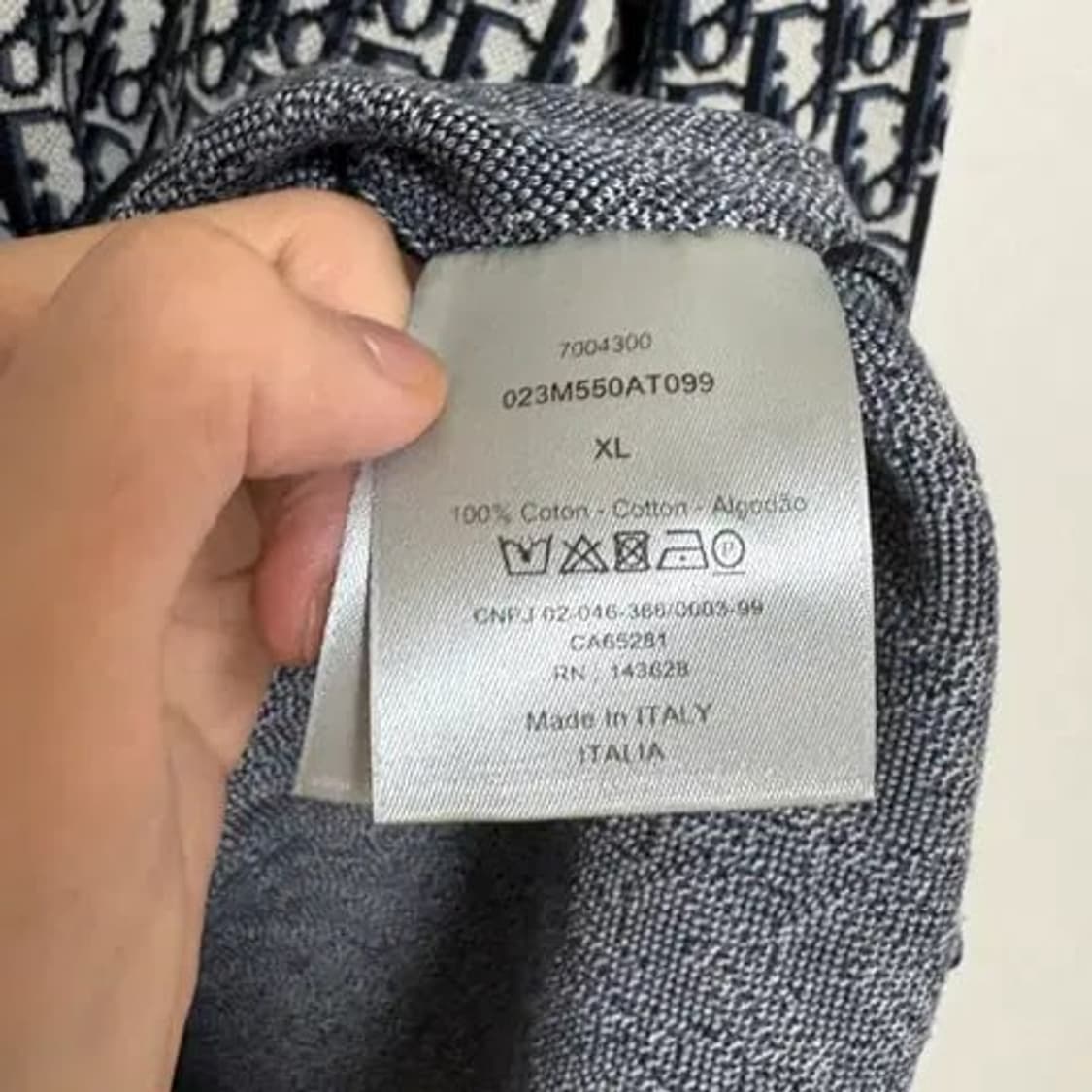 [XL] 디올 오블리크 니트 셔츠 상품이미지4