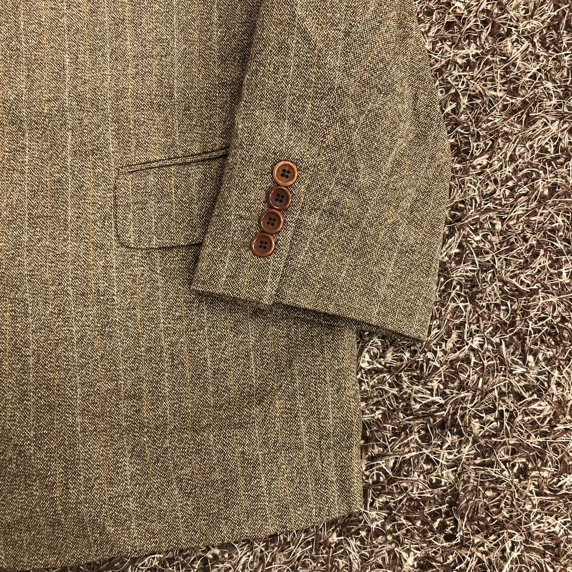 입생로랑 대디핏 헤링본 캐시미어 울 블레이저 자켓  상품이미지3