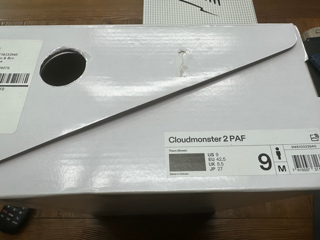 온 러닝 x 포스트 아카이브 팩션 클라우드몬스터 2 쏜 브라운 상품이미지2
