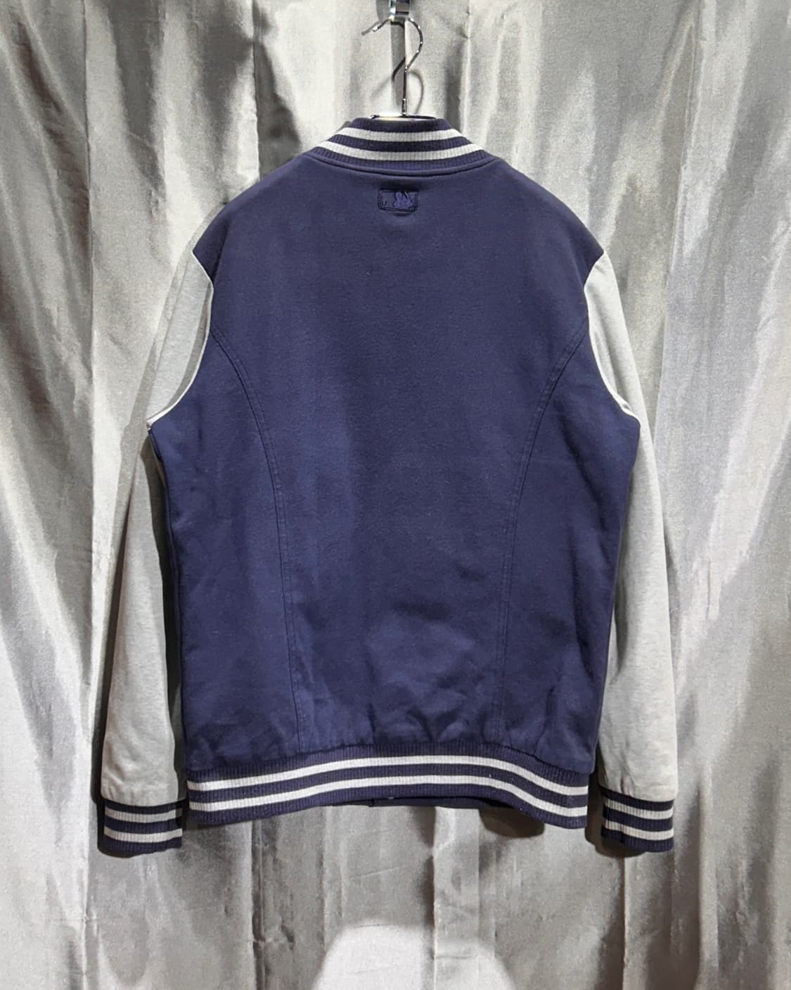 L MLB 뉴욕양키스 네이비 코튼 바시티 자켓 상품이미지3