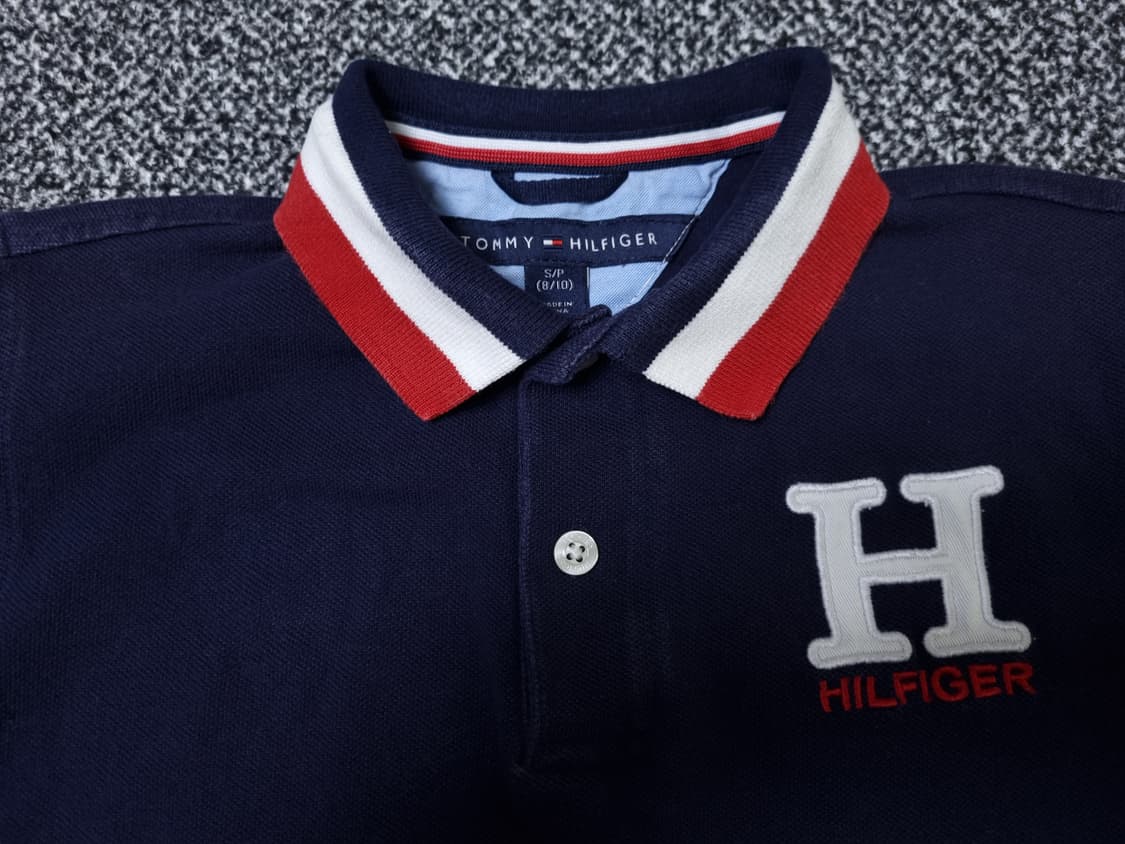 [무료배송][130-140]타미힐피거 키즈 피케 반팔티 카라티 상품이미지5