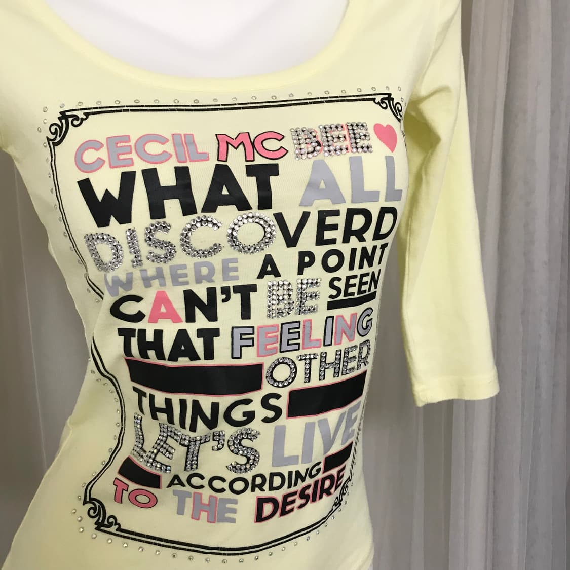 세실맥비 갸루 큐빅 프린팅탑 y2k 헤이세이 상품이미지2