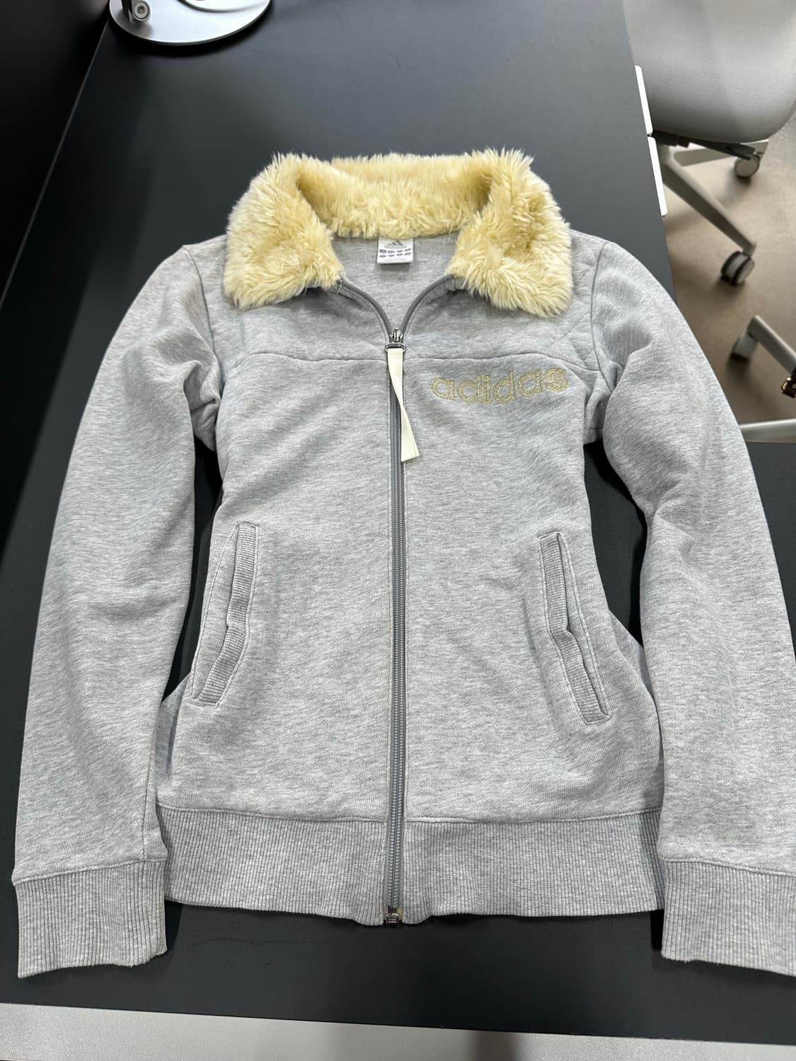 아디다스 Y2k 양털넥 코튼집업 상품이미지4