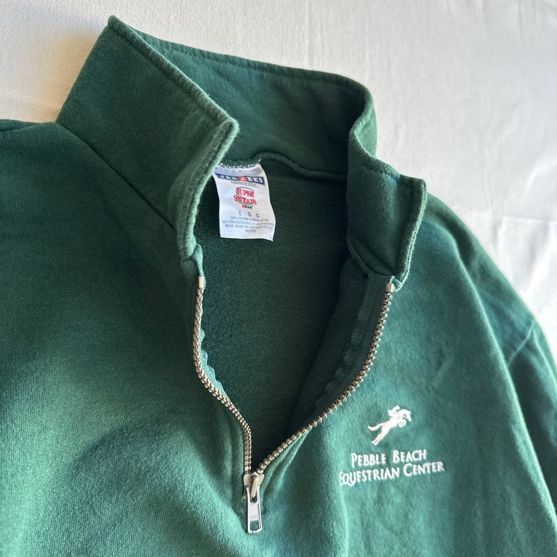 90's 빈티지 저지스 페블 비치 승마 센터 하프 집업 상품이미지7