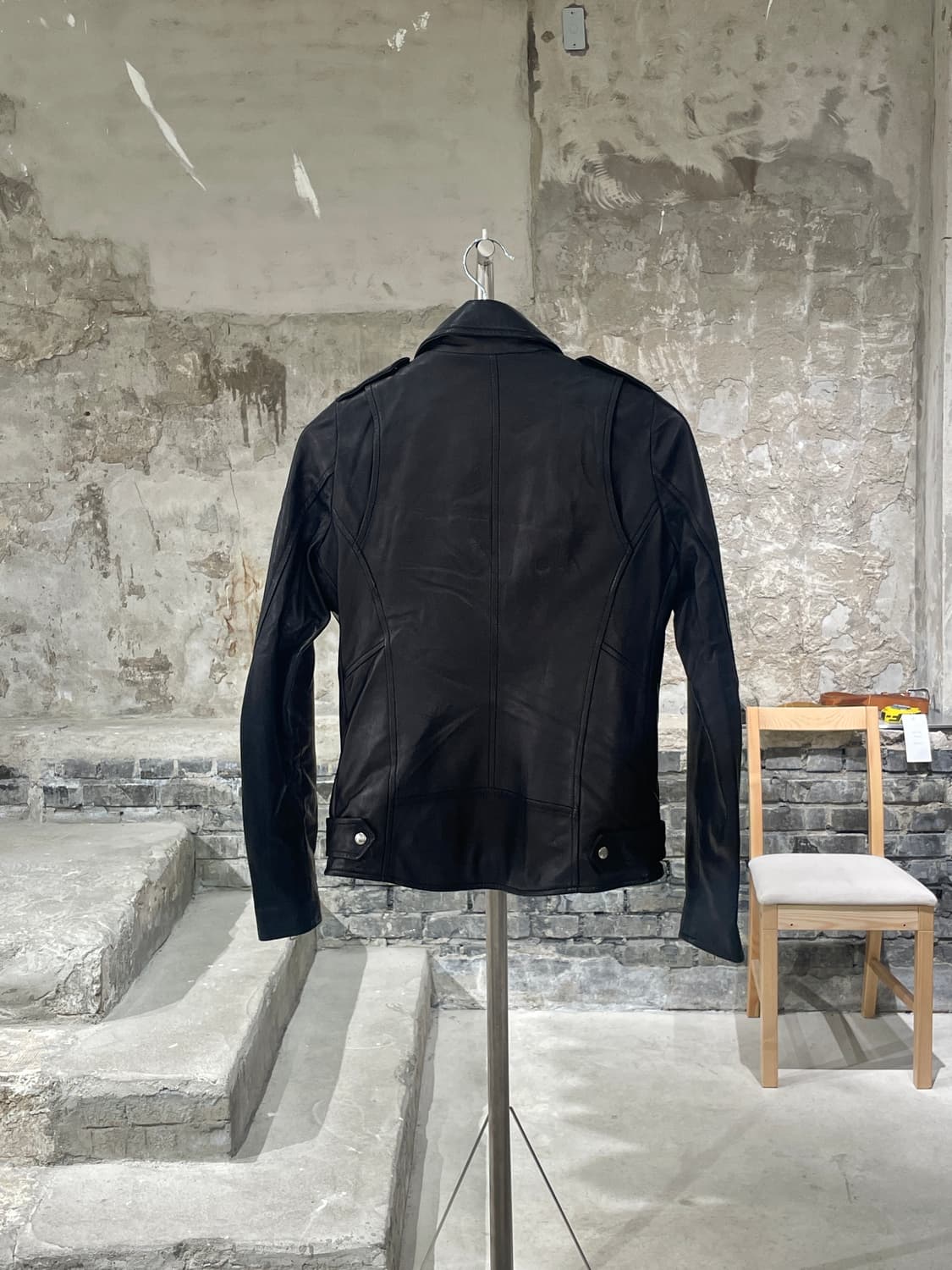 조르지오 브라토 블랙 유틸리티 쉽 레더 자켓 상품이미지6