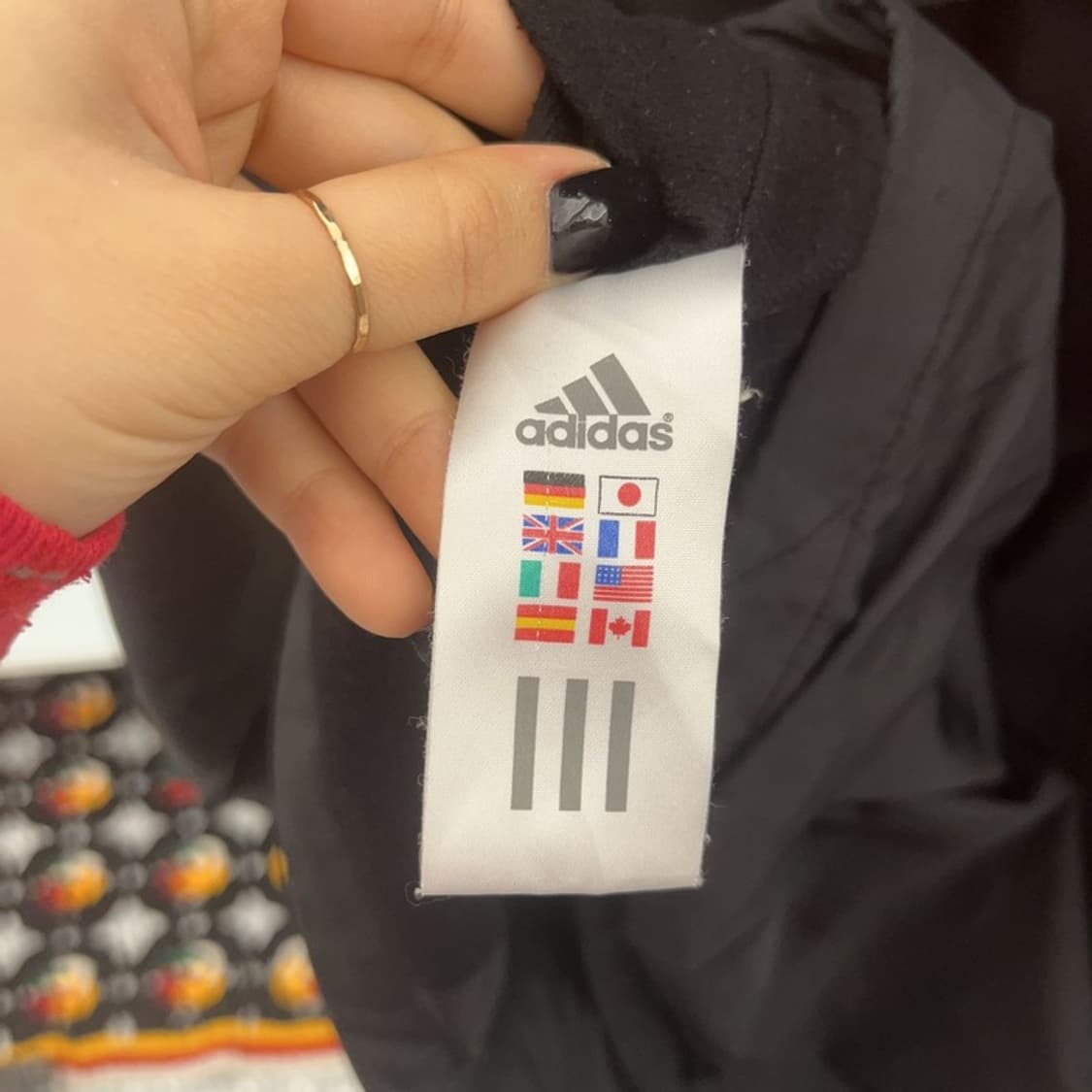아디다스 올드스쿨 레트로 크로스 배색 바람막이 자켓 100 C07399 상품이미지7