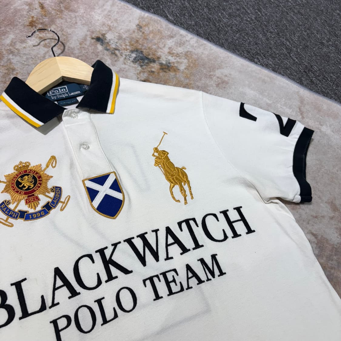 폴로 랄프로랜 블랙워치 폴로 팀 카라티셔츠 상품이미지3