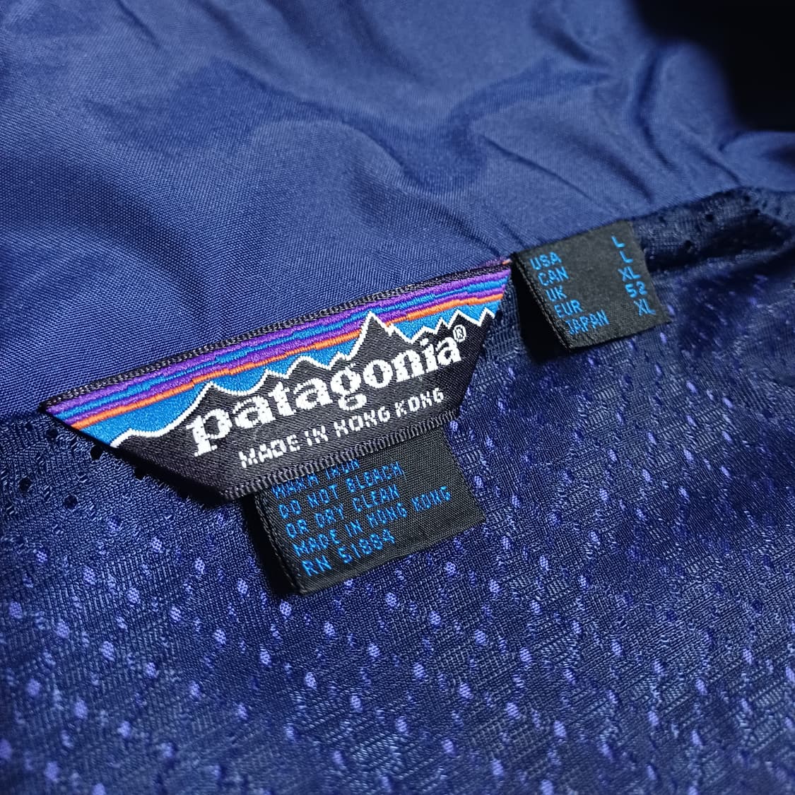 [L] 80s 파타고니아 나일론 아노락 풀오버 - 바이올렛 블루 상품이미지4