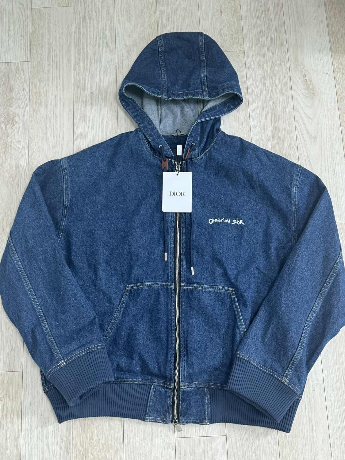 디올 코튼 데님 집업 자켓 상품이미지1