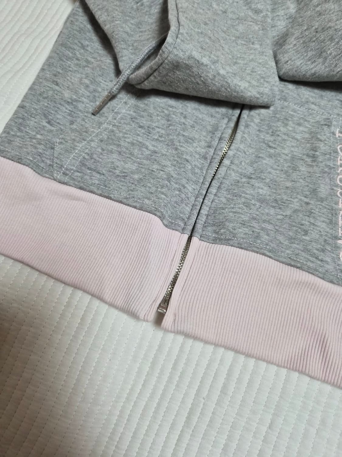 포어링 베베 카고 트레이닝 후디 그레이 후드집업 상품이미지4