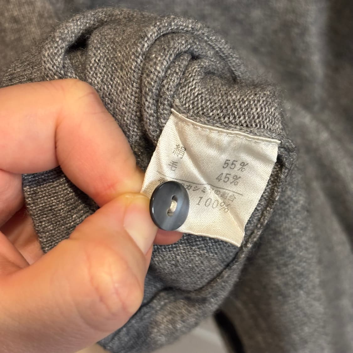 Anita Jovis 실크 캐시미어 그레이 가디건 상품이미지7