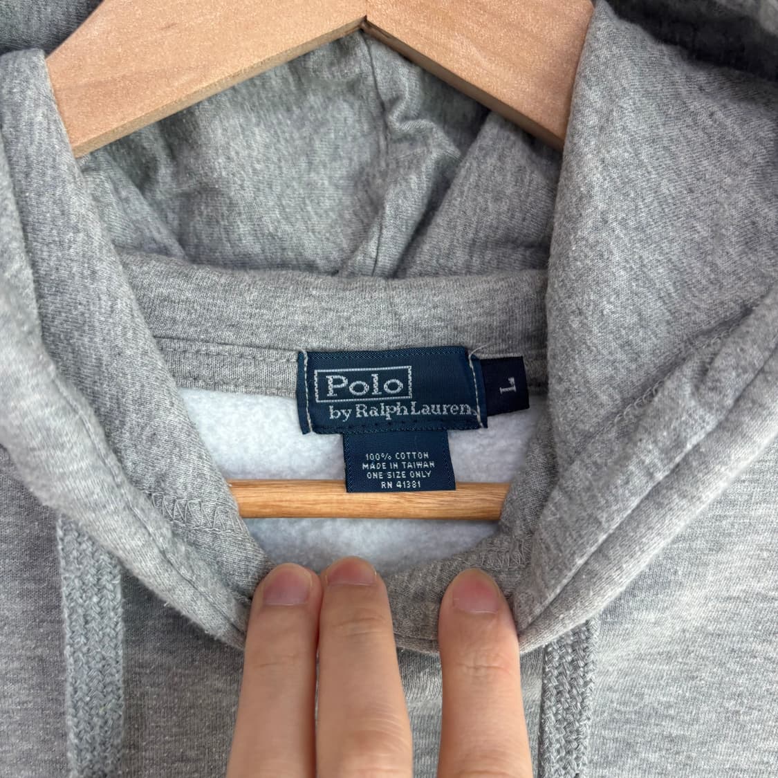 폴로 랄프로렌 폴로 스포츠 빅로고 후드 그레이 상품이미지3