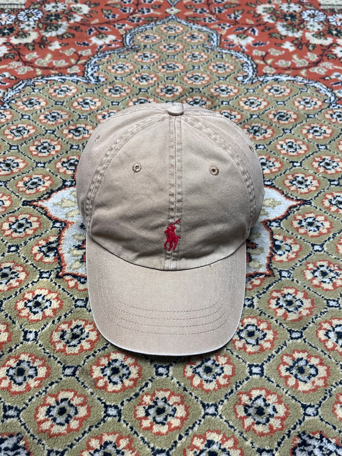 [OS] 폴로 랄프로렌 빈티지 포니 볼캡 베이지 상품이미지1