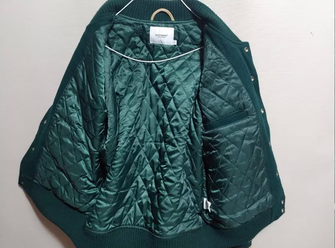 아웃스탠딩 바시티자켓 그린 2사이즈 (105) 상품이미지3