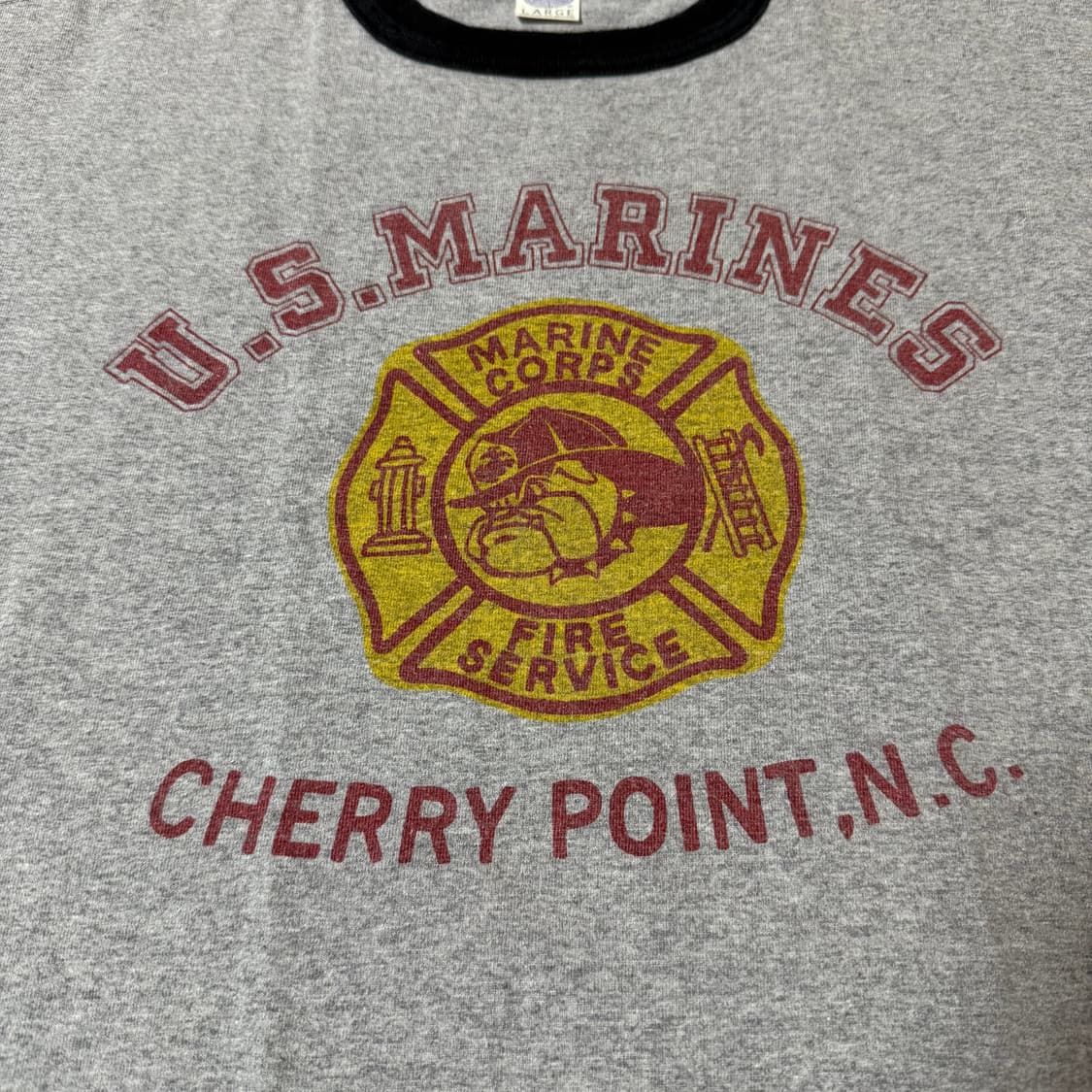 [L]토이즈맥코이 "U.S MARINES" 데드스탁 링거 티셔츠 상품이미지3