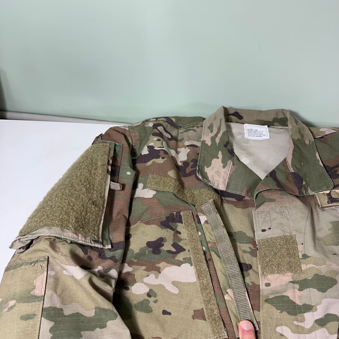 M-L US ARMY 유틸리티 밀리터리 OG 야상셔츠 자켓 상품이미지4