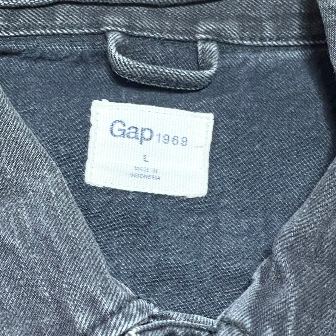 갭 흑청 데님 조끼 베스트 남성L 상품이미지4