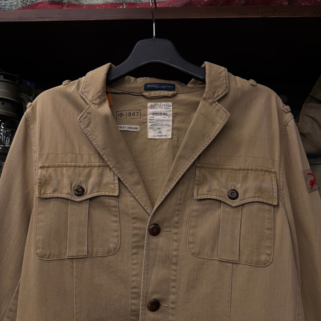 폴로 랄프로렌 빈티지 밀리터리 복각 헌팅 필드 자켓 블레이져 상품이미지3