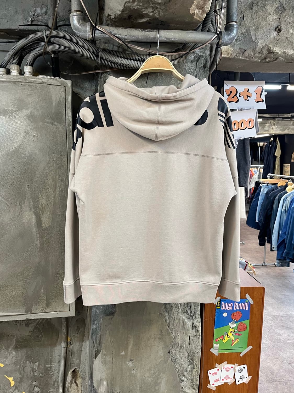 아디다스 후드티 베이지 L #csz4111 상품이미지2